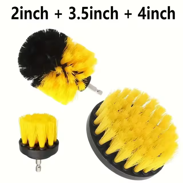 Juego de cepillos, accesorios, cepillo multiusos, broca no incluida, herramientas de suministros de limpieza, 3/6 piezas - 1