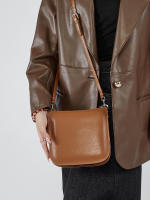 Bolso de Cuero Genuino para Mujer: Bandolera, Bolso para Teléfono y Cubo - details 4
