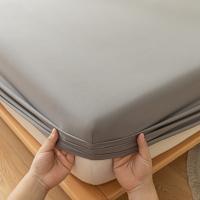 Bonenjoy-sábanas ajustadas, Funda de colchón de Color sólido, funda de cama elástica, ropa de cama para adultos y niños, Sábana bajera suave (sin funda de almohada) - details 4