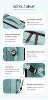 Mochila de viaje para mujer avión gran capacidad 16 pulgadas impermeable con bolsa para zapatos y Puerto de carga USB oculto para negocios hiking camping - details 9
