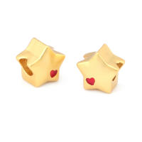 Pulseras de Brass Dorado Mate 4PCS Grande Agujero Abalorios para Hacer Joyas DIY - details 77