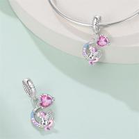 Encanto de Flamenco y Unicornio de Plata Esterlina 925 Joyería de Pulsera Original DIY para Mujeres - details 63