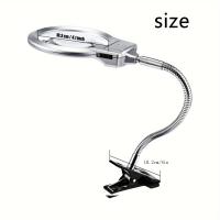 Lupa de Magnificación con Hilo Clip-on Luces LED Brillantes Ideal para Joyería, Mapas, Periódicos, Documentos, Monedas, Sellos Papelería y Artesanía - details 0