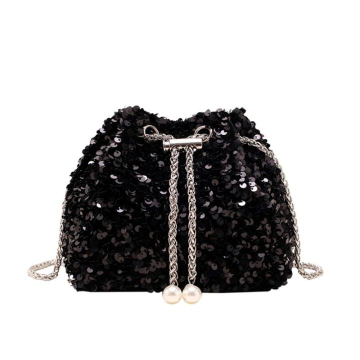Bolso Bandolera Pequeño Con Lentejuelas Brillantes – Medidas 18x17x1 Cm, Cierre De Cremallera, En Negro, Dorado, Plateado Y Morado – Perfecto Para Móvil, Llaves Y Monedero