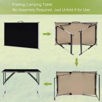 Mesa Plegable de Aluminio y Acero Ideal para Acampar, Cenar al Aire Libre, Jardín, Balcón, Fiesta de Familia, Barbacoa Muebles y Organización - details 23