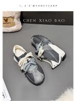 Aumento de altura 7 cm estilo ballet suela gruesa aumento de altura interior zapatos Forrest Gump zapatos pequeños 2025 principios de primavera nuevos zapatos deportivos casuales - details 2