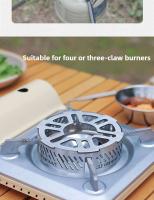 Estufa de Camping Mini a Prueba de Viento Anillo de Acero Inoxidable para Picnics al Aire Libre - details 6