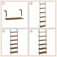 Estantería de Madera de 6 Niveles para Pared Estante Estrecho para Libros Estante de Exhibición - details 25