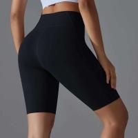 Bolsillos de yoga Secado rápido Correr Ciclismo activo Entrenamiento Gimnasio Pantalones cortos Fiess Cintura alta - details 5
