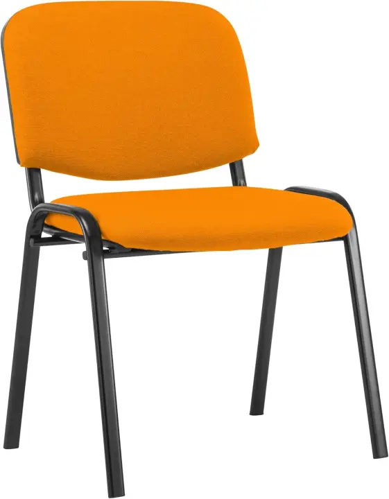 Silla de Visitas Ken en Tela I Silla de Conferencias Apilable I Silla de Reuniones con Capacidad máx. 120 kg I Color:, Color:Gris - 1