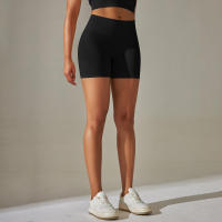 Hamidou-pantalones cortos de Yoga sin costuras para mujer, Shorts de entrenamiento con realce de glúteos, ropa deportiva para gimnasio - details 8