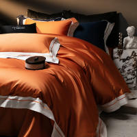 Juego de ropa de cama de lujo de algodón puro, antibacteriano, Color sólido, 5A, con algodón egipcio para cama de 1,2 m, novedad de 2025 - details 7