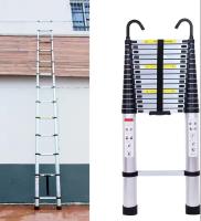 Escalera Plegable de Aluminio Multiusos 5M de Extensión con Ganchos 16.5FT Resistente hasta 330lb - details 0