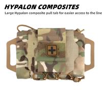 Bolsa para botiquín de primeros auxilios para cinturón de servicio, sistema MOLLE de dos piezas, kit de trauma IFAK, portador de rollo médico para emergencia al aire libre - details 4