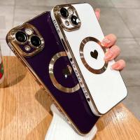 Funda de Teléfono Magsafe de Lujo con Recubrimiento Magnético y Corazón - details 0