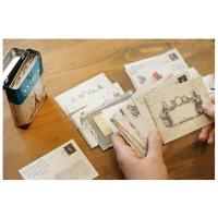 Mini sobres de papel de carta de felicitación Retro, papelería Vintage, tarjeta, 12 unidades por lote - details 1
