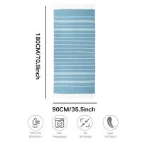Toalla de baño con flecos para playa turca de algodón, 90x180CM, cocina, suave, absorbente, portátil, para viajes, Sauna, Spa, gimnasio, deportes - details 1