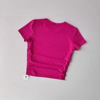 Camiseta de Yoga sin Costuras Camiseta Deportiva de Manga Corta para Mujer - details 2