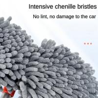 Cabezal de cepillo doble giratorio, fregona para lavado de coches, suministros para automóviles, fregona telescópica de tres secciones, accesorios de mantenimiento para limpieza de ventanas y techo. - details 2