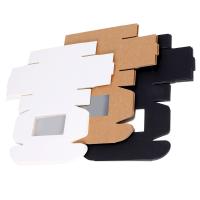 Mini caja de papel Kraft con ventana, 30 piezas, caja de embalaje, caja de golosinas para jabón, panadería, dulces (negro, marrón, blanco) - details 2