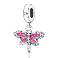 Cuelga de Plata de Cobre con Encanto de Mariposa Dragón Volador Abejas Búho - details 5