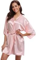 Bata de satén para mujer, lencería íntima, ropa de dormir sedosa, regalo de boda nupcial, bata de baño tipo kimono informal, camisón Sexy - details 10