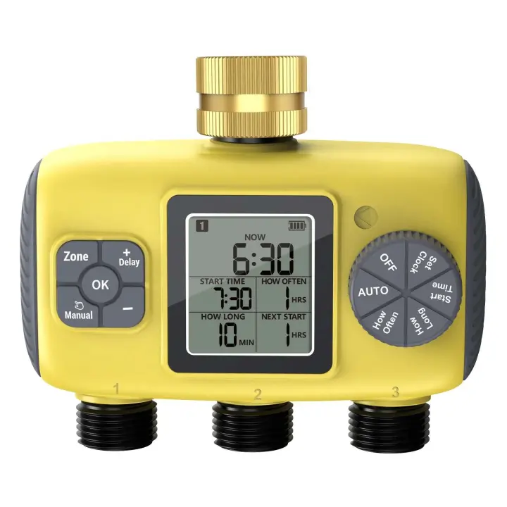 Temporizadores de agua automáticos Insoma-3 para salidas, sistema de riego de jardines y herramienta de programación de pulverización con control independiente - 1