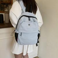 Mochila deportiva de nailon pequeña y sencilla, bolso de hombro de Color sólido de estilo coreano, bolso de mano, mochila Retro para niñas - details 34