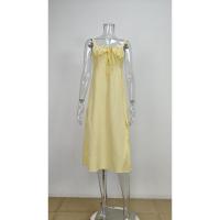Vestido de primavera 2025 para mujer, estilo europeo y americano, estampado floral francés, sin espalda, con abertura y tirantes finos. - details 5