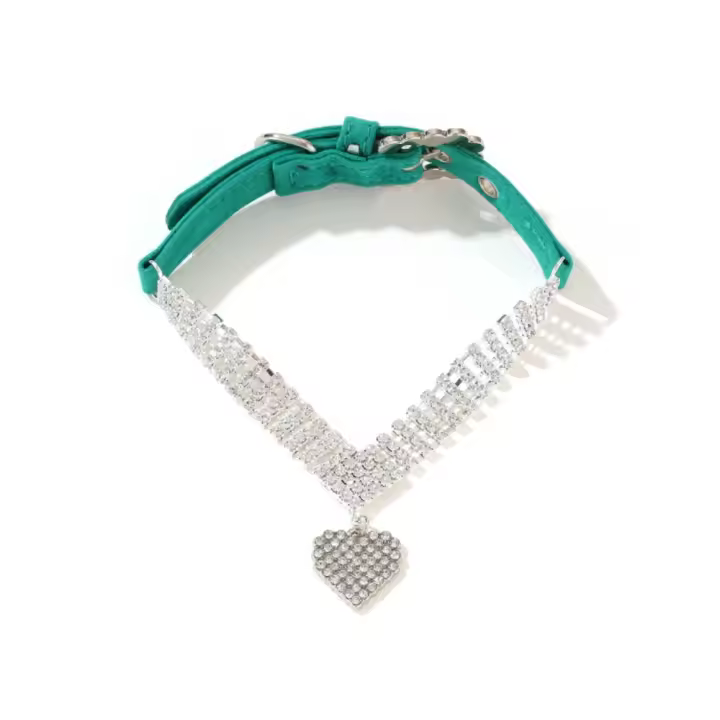 Collar ajustable cómodo para perro y gato, anillo exquisito ostentoso para el cuello del perro, joyería creativa de lujo para mascota, gatito - 1