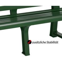 Banco de Jardín 3 Plazas 145x49x74cm Capacidad 240Kg Asiento Exterior Patio Terraza Verde - details 5