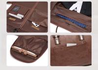 Cuero de la PU con las ruedas, bolso impermeable del equipaje de los hombres del traje del negocio, bolso del viaje - details 6