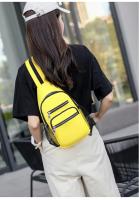 Fengdong-Mochila pequeña para hombre, mini bolso cruzado deportivo, bolsa de pecho unisex, bolsa de nailon impermeable - details 0