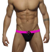 Calzoncillos de baño triangulares para hombre, bañador Sexy, pantalones cortos de playa, bañador Sexy, Bañador estampado para surf - details 12