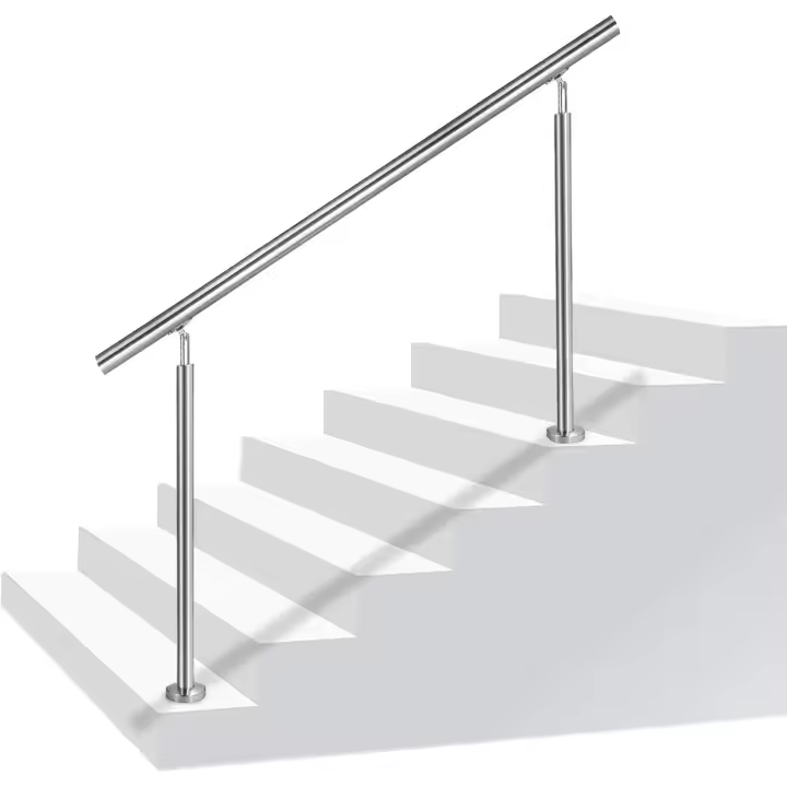 UISEBRT-Barandilla para escaleras de acero inoxidable, 80 cm, con 0 viajes Pasamanos para escaleras balcón - 1