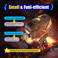 Motor fueraborda de 2 tiempos, 3,6 HP, fueraborda de gasolina de 55 cc, 2,6 kW, sistema CDI de refrigeración por agua y aire - details 6