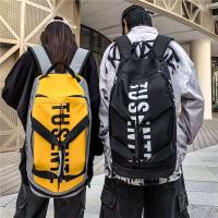 Mochila multifuncional de gran capacidad, mochila deportiva para gimnasio, viaje, bolso de lona impermeable con bolsillo para zapatos independiente - details 18