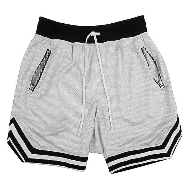Shorts de baloncesto para hombre, deporte, fitness, verano, malla, secado rápido, pantalones casuales, transpirables, talla mediana - 1