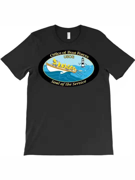Camiseta USCG Office of Boat Forces, regalo para papá, manga corta con cuello redondo suave y cómoda, 230g - 1