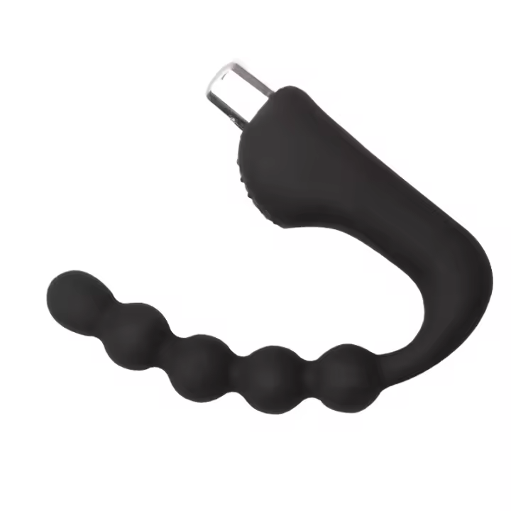 Juguetes Sexuales Cuentas de Patio Trasero, Tapón Anal, Vibrador de Silicona G-spot Anal, Masaje de Prostata, Masturbador - 1