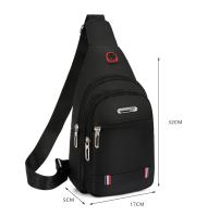 Bolso de hombro de gran capacidad para hombre, bolsa cruzada de pecho, Oxford, informal, para viajes al aire libre, multifunción - details 0