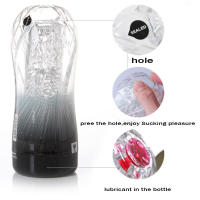Masturbador masculino, juguetes de Vagina suave y transparente, ejercicio de resistencia para adultos, productos sexuales, taza de bolsillo al vacío para hombres - details 2