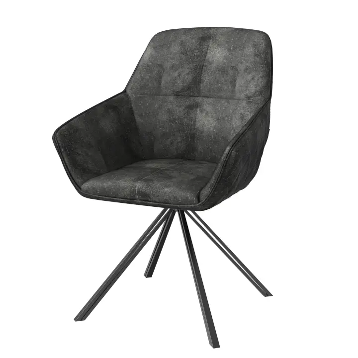 Rcynview Silla de Comedor  Moderna Asiento Acolchado de Terciopelo Adecuada para Suelo Duro - 1
