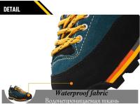 Zapatos de senderismo impermeables a la moda, zapatos de escalada para hombre, zapatillas deportivas con cordones informales a la moda anticolisión para exteriores - details 7