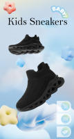 Zapatillas de deporte de marca para niños, zapatos deportivos antideslizantes para correr, zapatos planos casuales para niñas, zapatos de tenis de punto transpirables - details 2