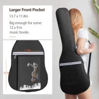 Bolsa para guitarra eléctrica, bolsa para guitarra acústica de 41 pulgadas, bajo, clásica y más - details 2