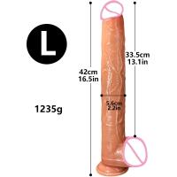 Leten-consolador largo negro de silicona suave, masturbadores vaginales, juguete erótico, Juguetes sexuales para mujeres, pareja y adultos - details 16