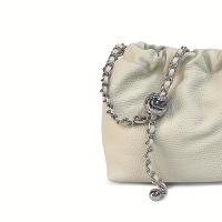 Bolso de hombro de cuero genuino para mujer, bolso nube, bolso de cadena plisado de gran capacidad, riñonera informal cruzada de un solo hombro, bolso multiusos para viajes y compras - details 7