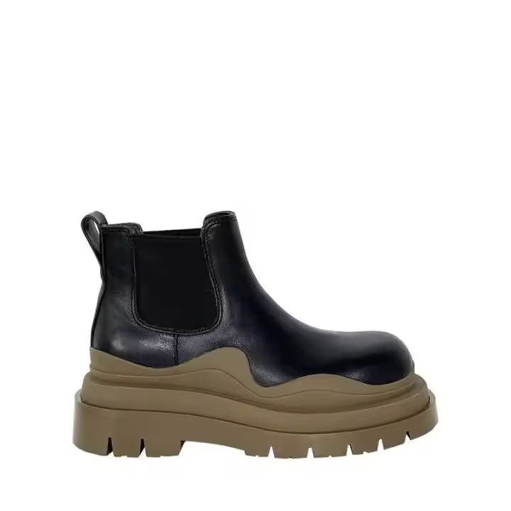 Botas Chelsea de mujer de lluvia de moda con plataforma de suela de goma gruesa multicolor de moda del fabricante - 1