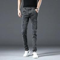 Jeans de Hielo de Moda para Hombres Pantalones de Denim Deslavados Retro con Estilo para Otoño - details 5